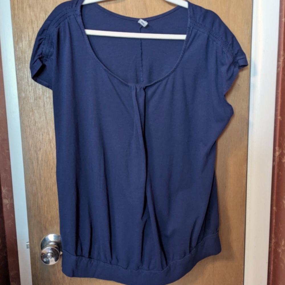 Old Navy Deep Blue Women's Maternity Blouse